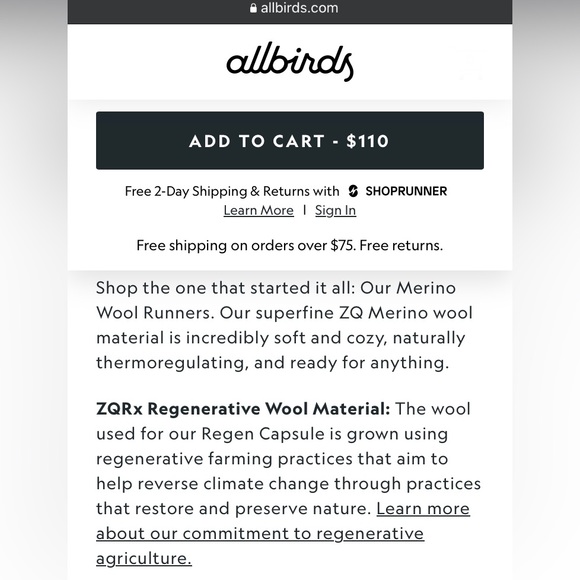 allbirds Men’s Wool Runners NWOT sneakers - Picture 10 of 16